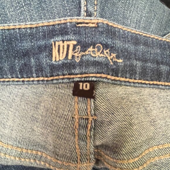 Kut From the Kloth Distressed Denim Ankle Jeans size 10 - Picture 3 of 5